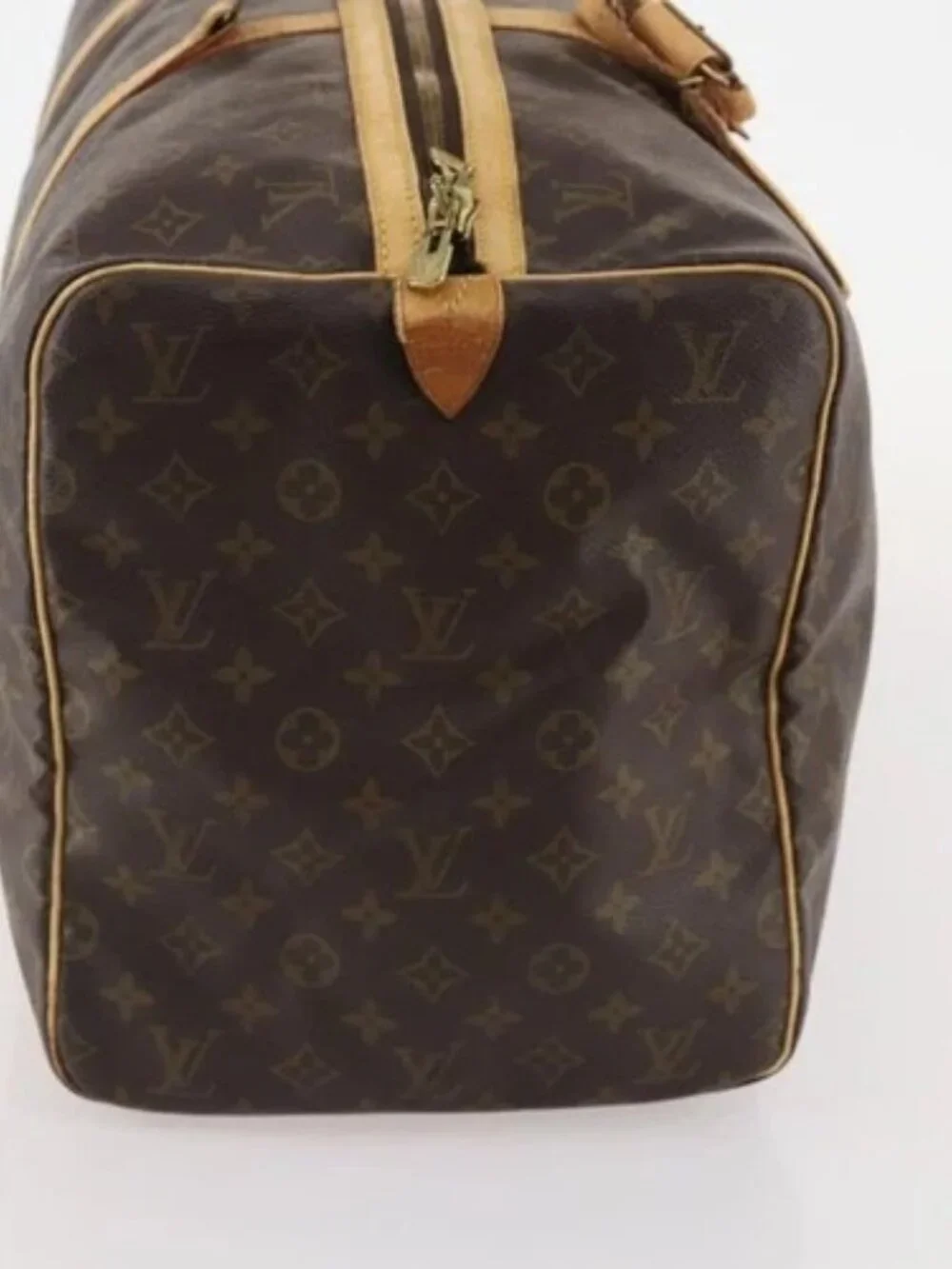 LOUIS VUITTON Monogram Sac Souple 55 Boston Bag M41622 LV Auth bs34380